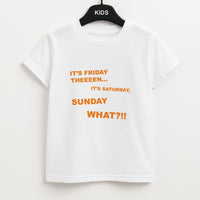 It's Friday Theeeen Kids T-Shirt