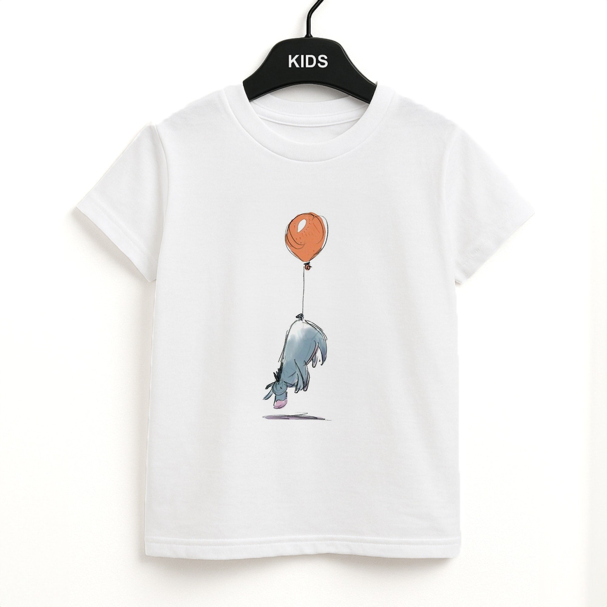 Donkey And His Balloon Unisex Kids T-Shirt