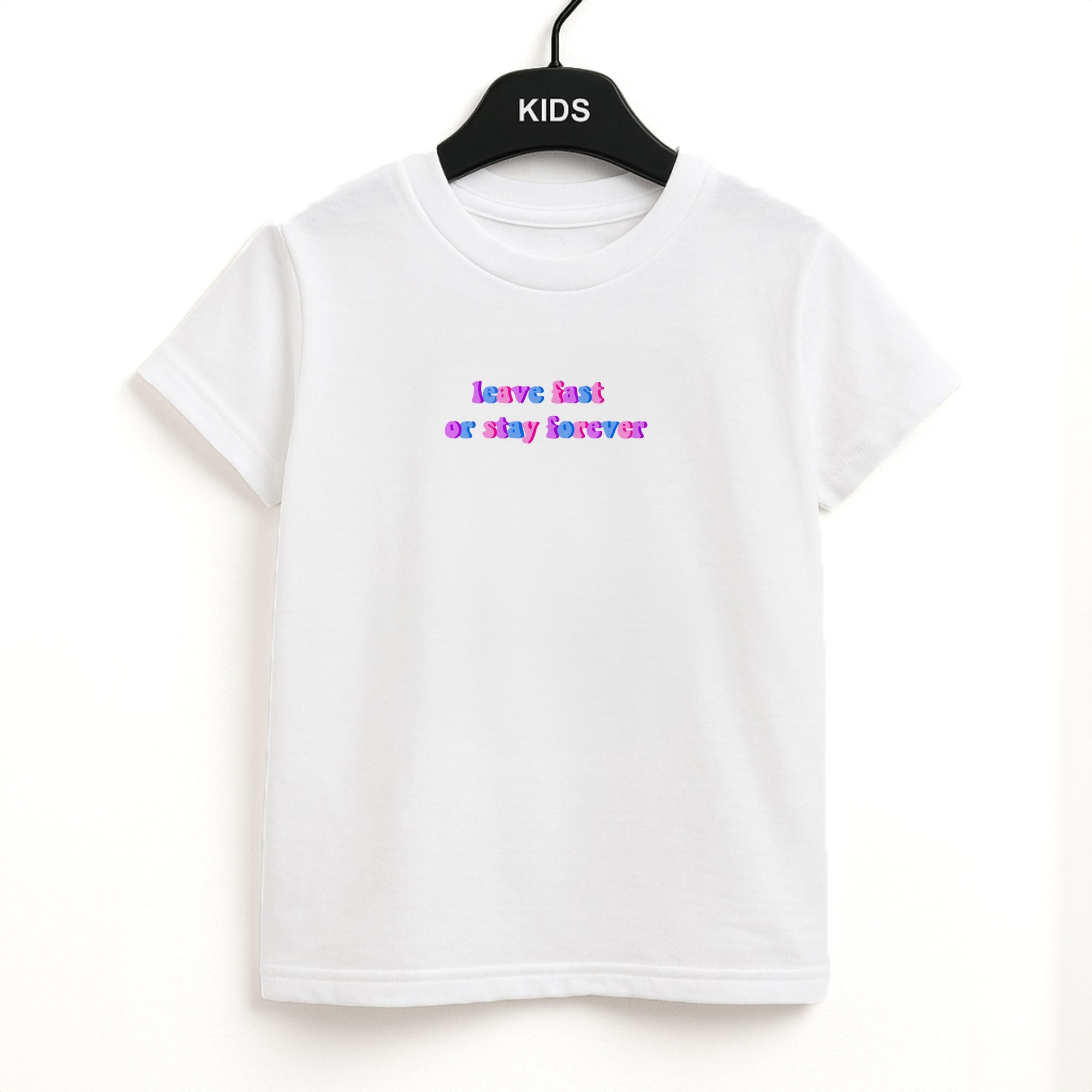 Leave Fast Or Stay Forever - Fender Unisex Kids T-Shirt