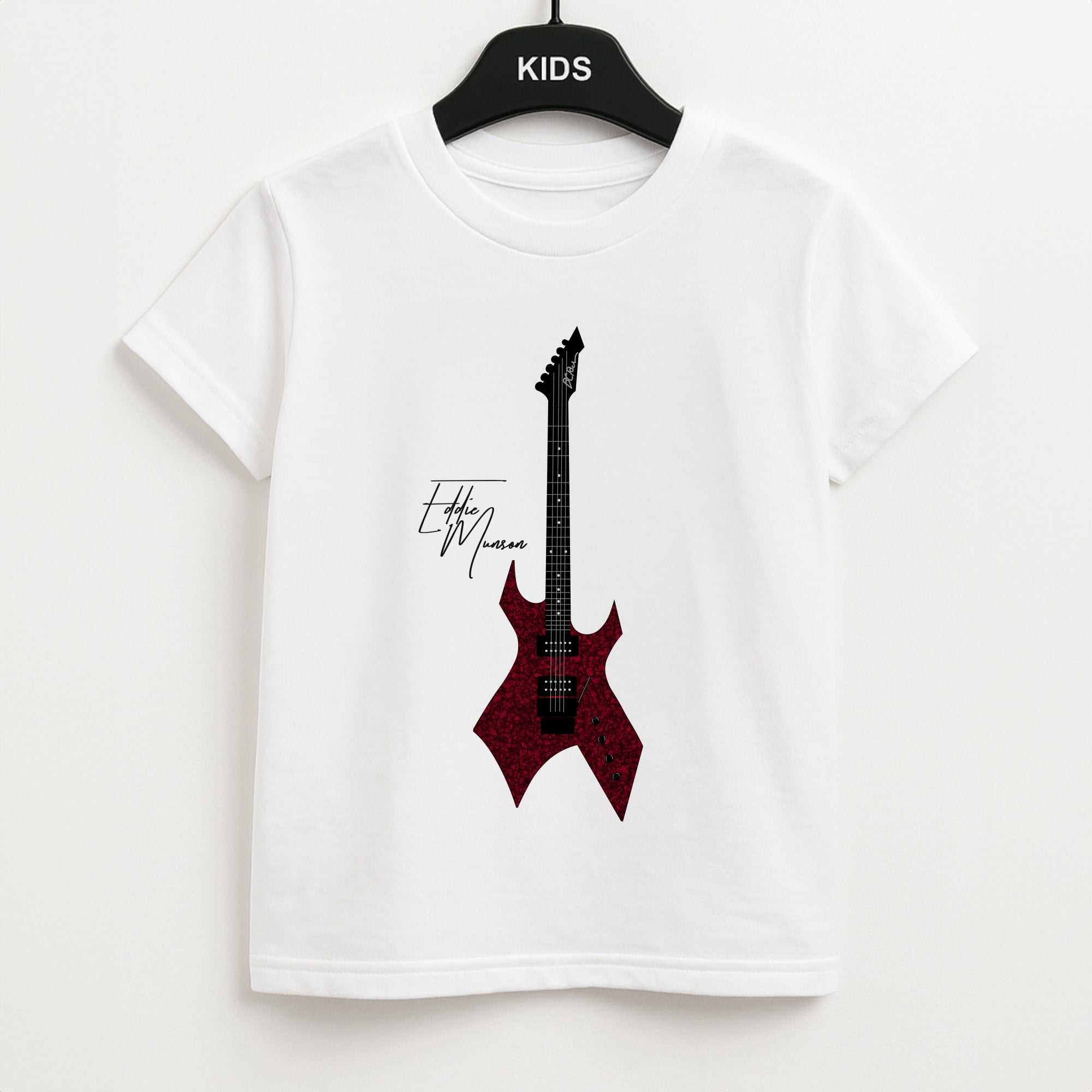 Eddie Munson Guitar Kids T-Shirt