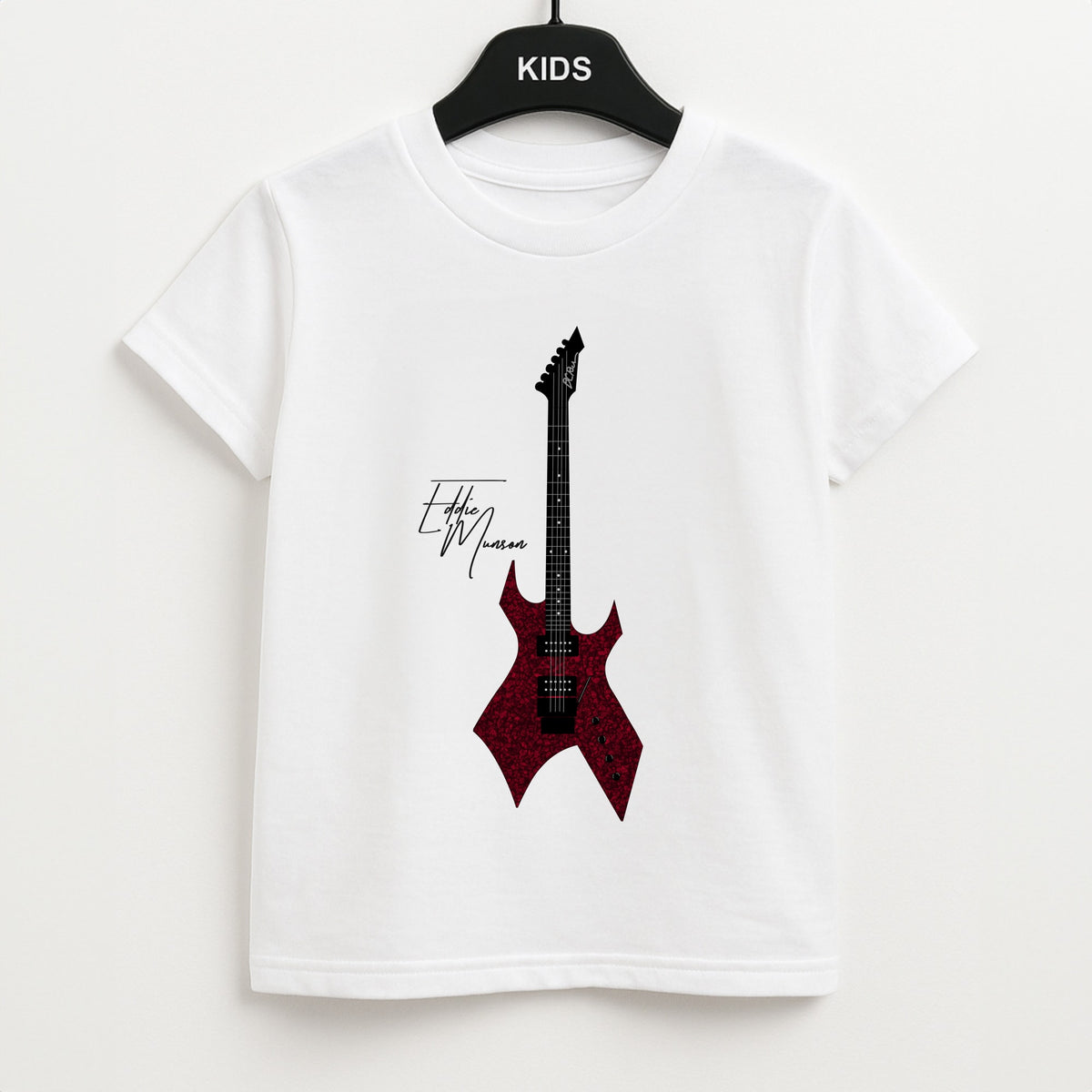 Eddie Munson Guitar Kids T-Shirt