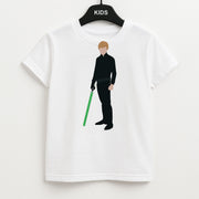 Skywalker Green Lightsaber Kids T-Shirt 1