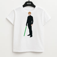 Skywalker Green Lightsaber Kids T-Shirt