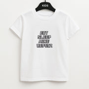 Eat Sleep Mine Repeat Kids T-Shirt 1