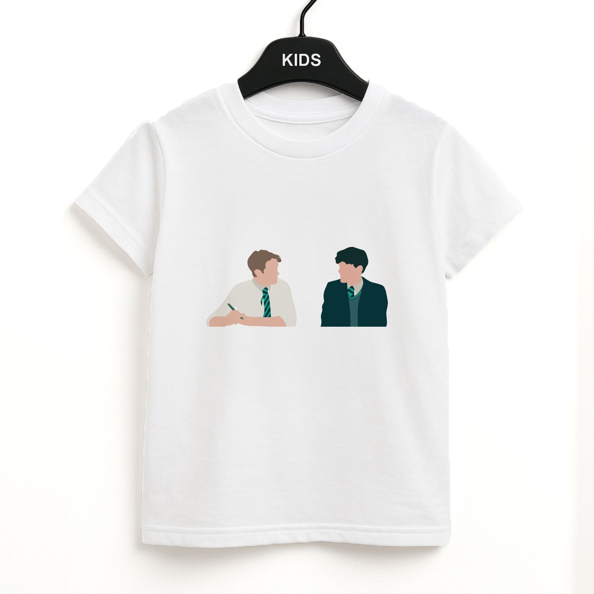 Blue And Yellow - Heart TV Kids T-Shirt
