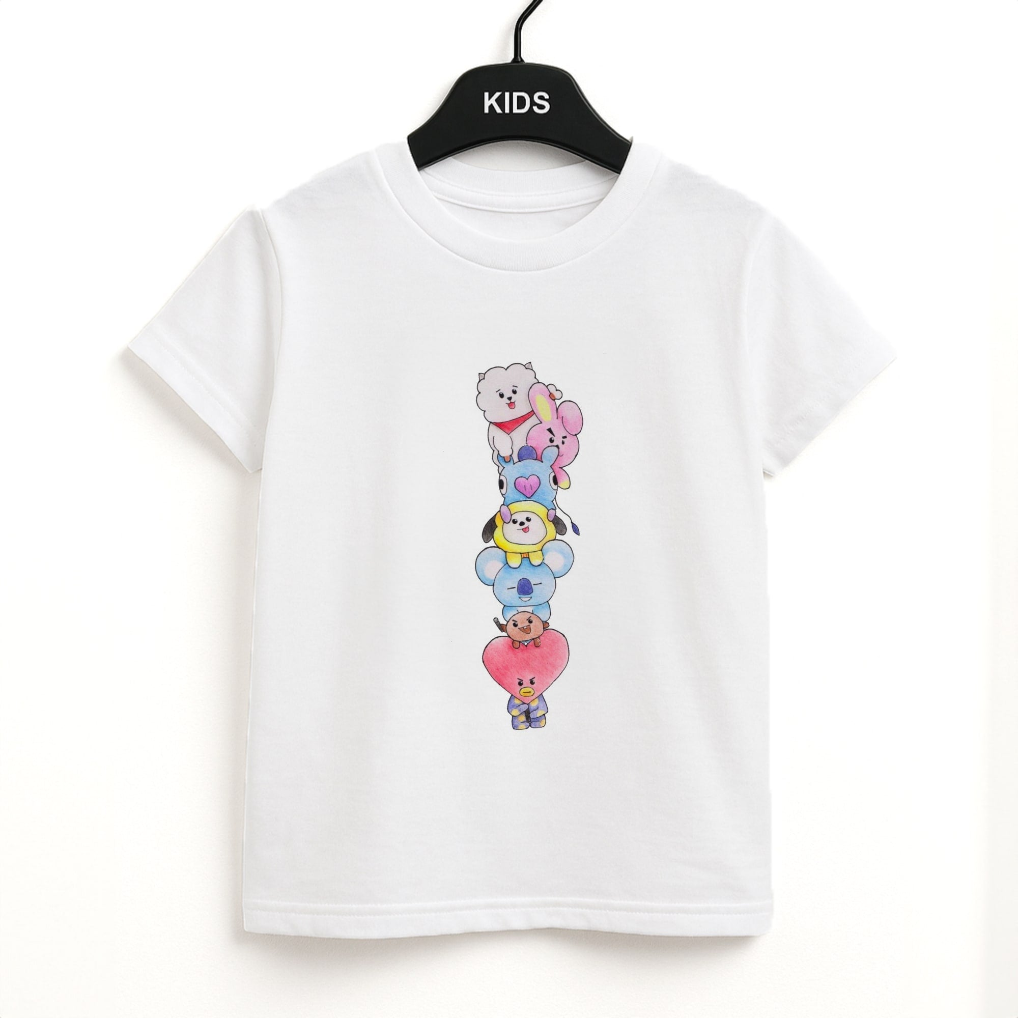 K-Pop Band BT21 Drawing Kids T-Shirt
