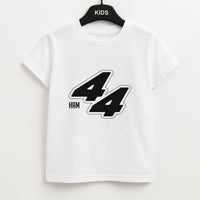 Dark Red Retro 44  Kids T-Shirt