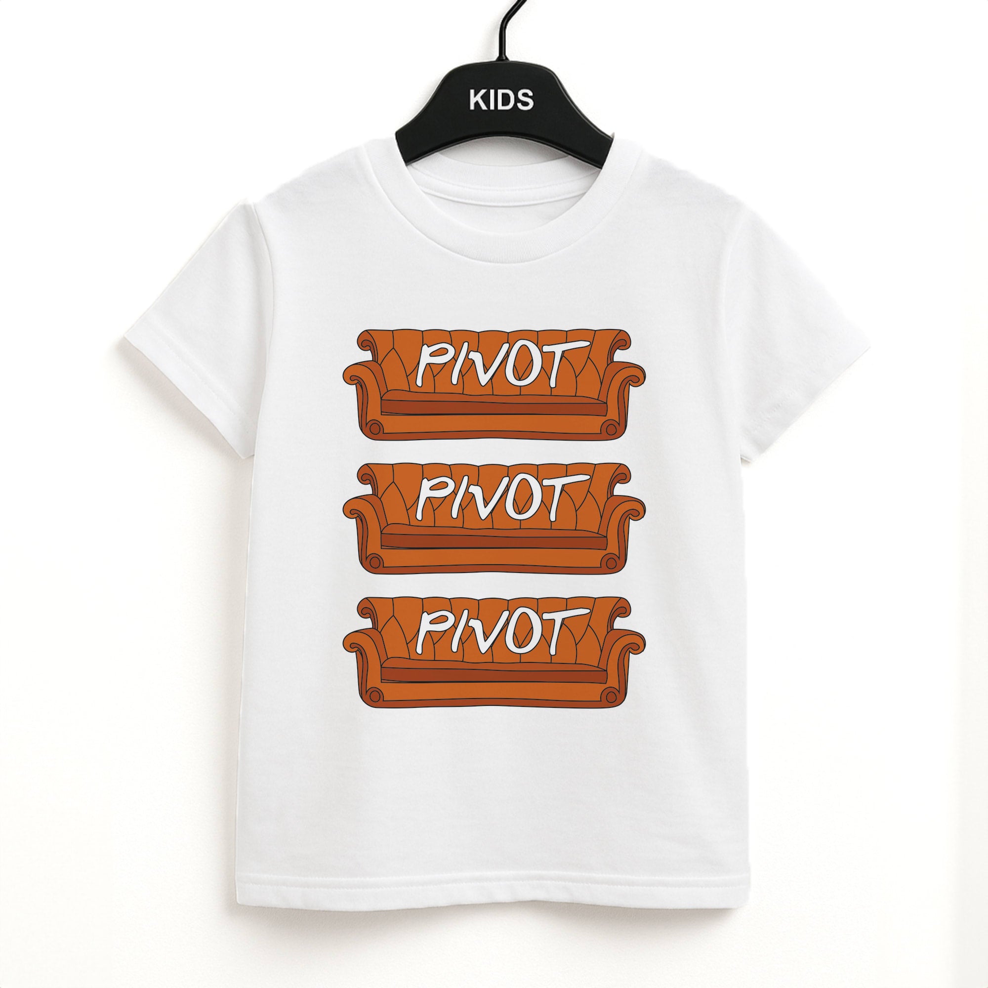 Sitcom Couches Pivot  Kids T-Shirt