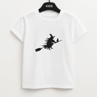 Witch And Cat - Halloween Kids T-Shirt