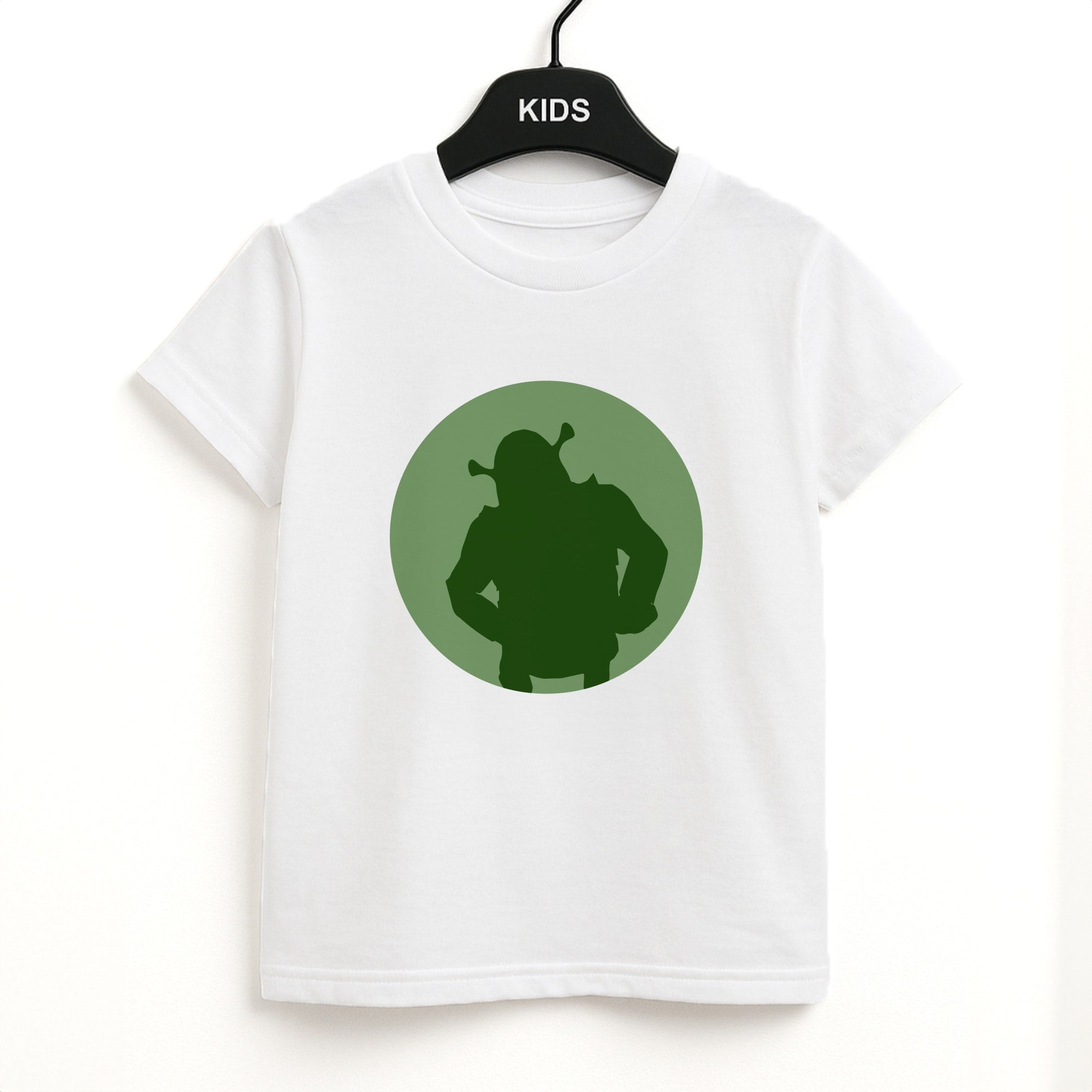 Green Ogre Outline Unisex Kids T-Shirt