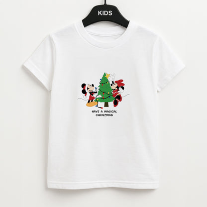 Festive Fairytale Mice - Christmas Unisex Kids T-Shirt