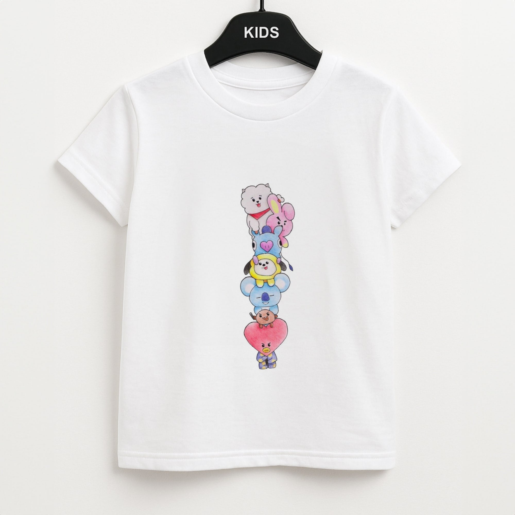 K-Pop Band BT21 Drawing Kids T-Shirt