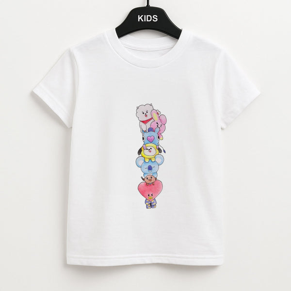 K-Pop Band BT21 Drawing Unisex Kids T-Shirt