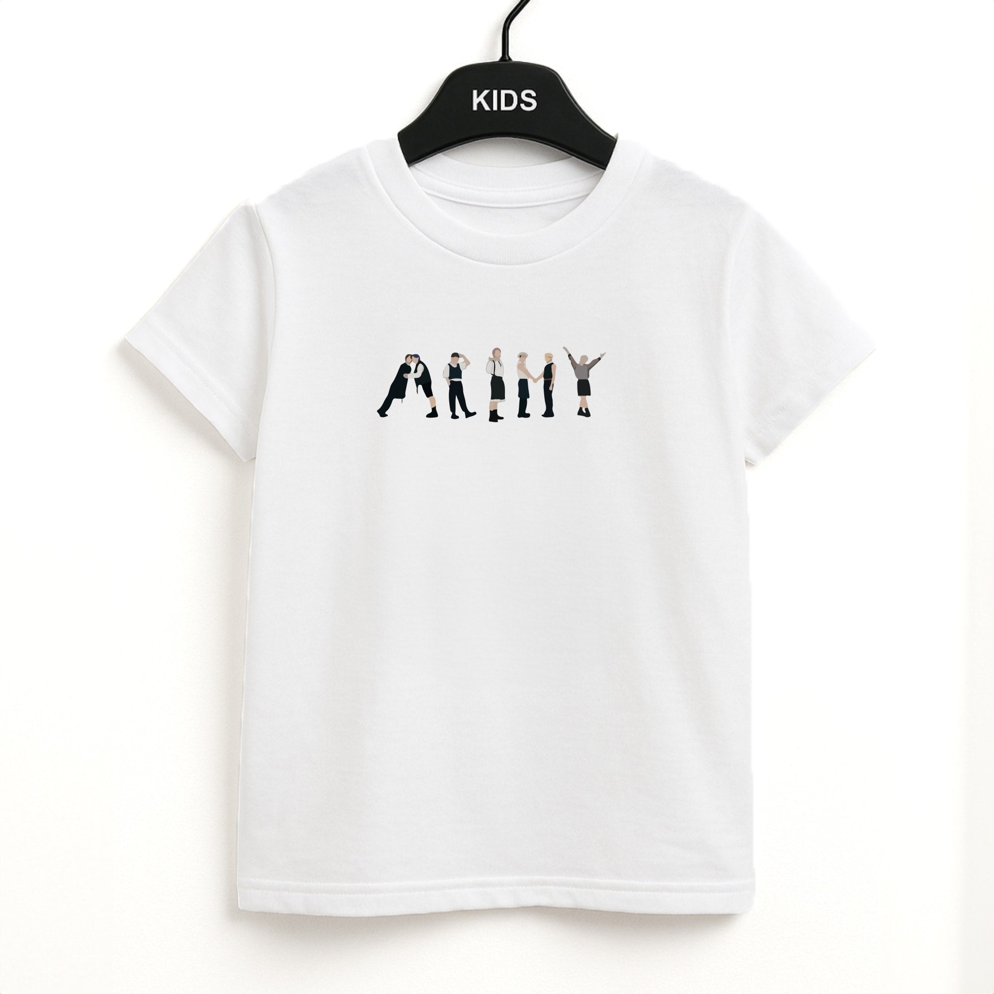 K-Pop Band Army Members Kids T-Shirt