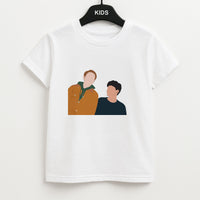 Nick And Charlie - Heart TV Kids T-Shirt