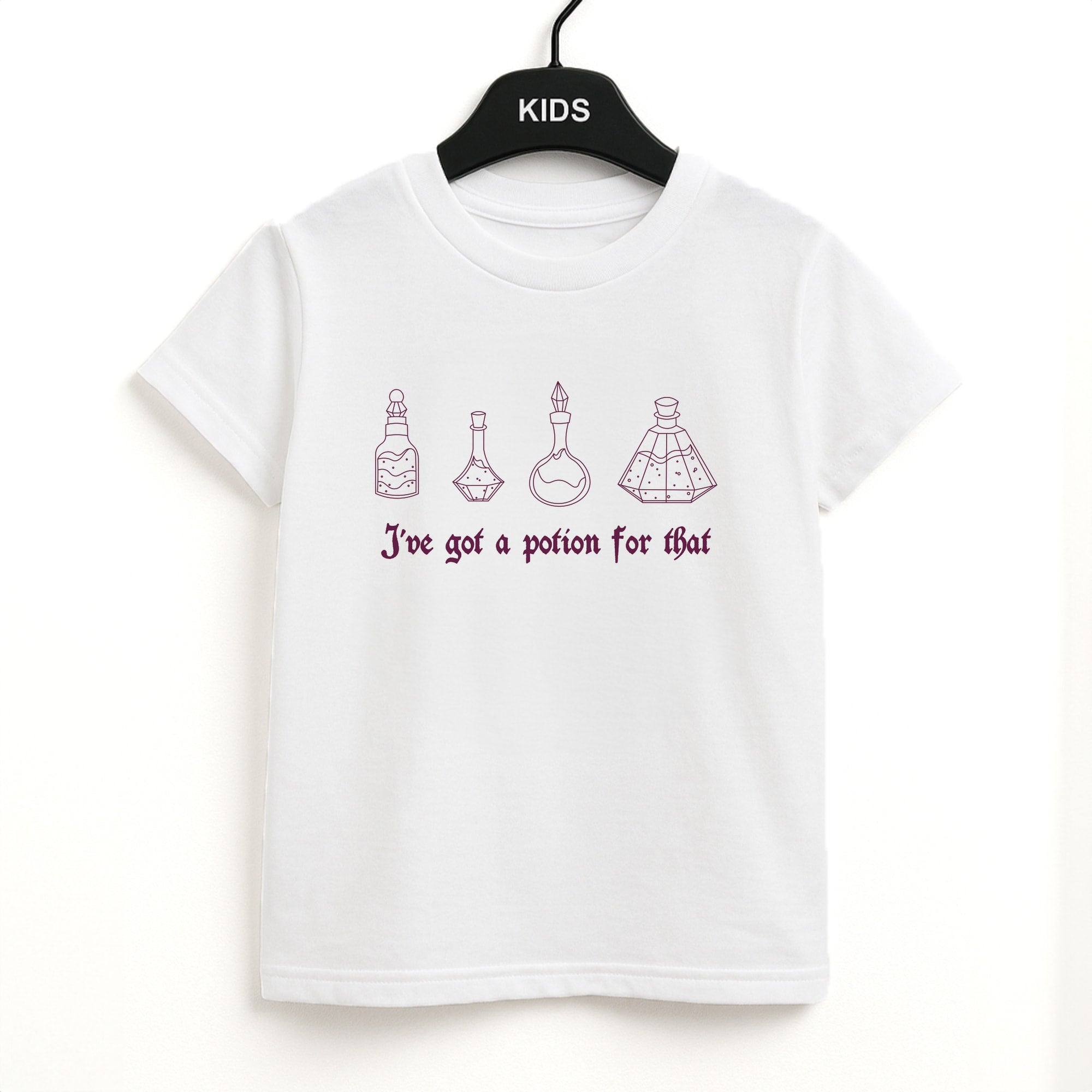 I've Got A Potion For You Dark Pink Kids T-Shirt