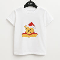 Winnie Pattern Christmas Kids T-Shirt