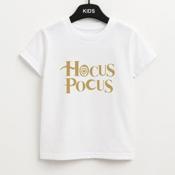 Text - Hocus Halloween Unisex Kids T-Shirt