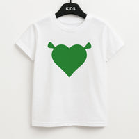 Green Ogre Heart Kids T-Shirt
