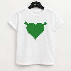Green Ogre Heart Kids T-Shirt
