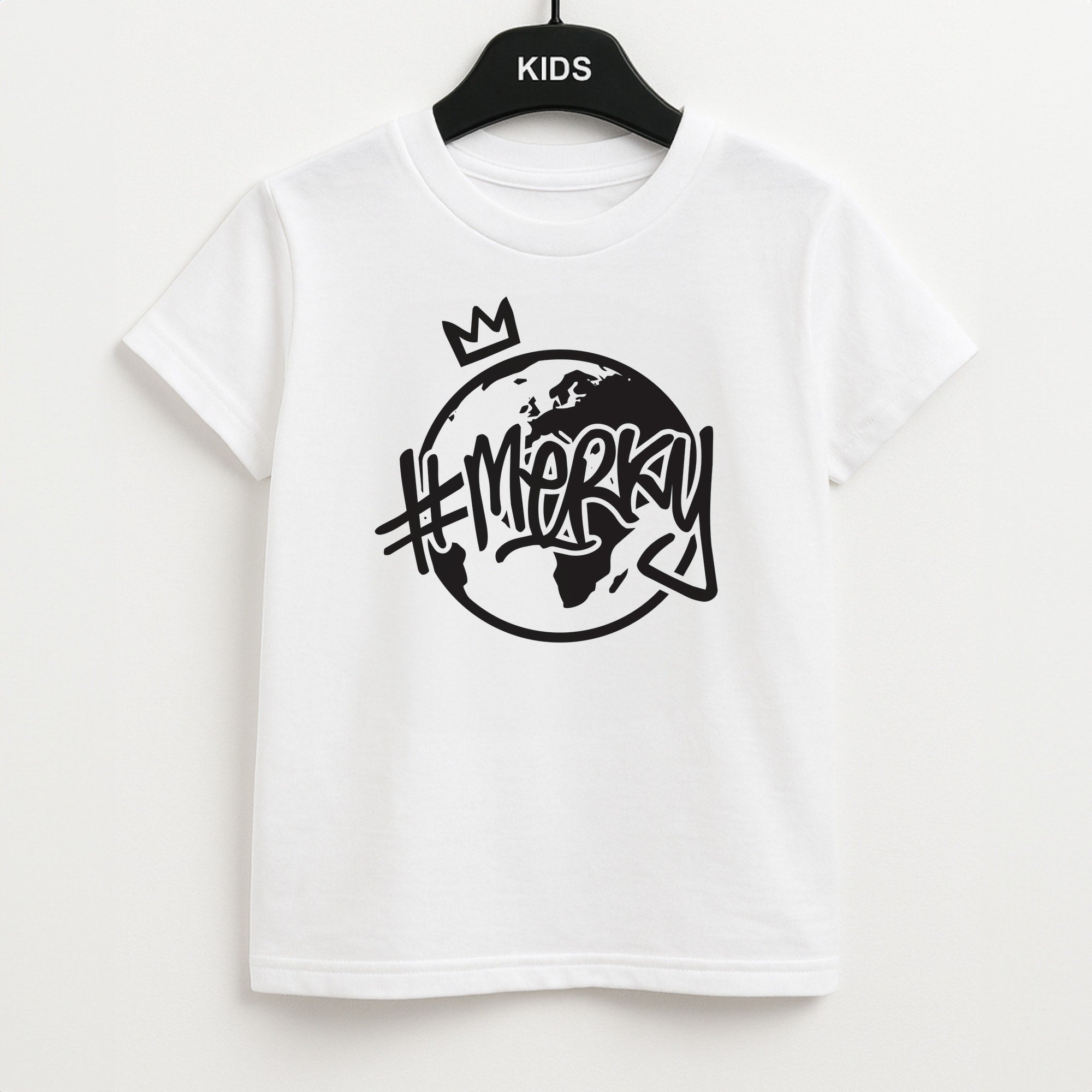 Hashtag Merky Globe Kids T-Shirt