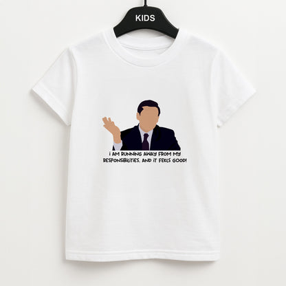 I Am Running Away From My Responsibilities Unisex Kids T-Shirt