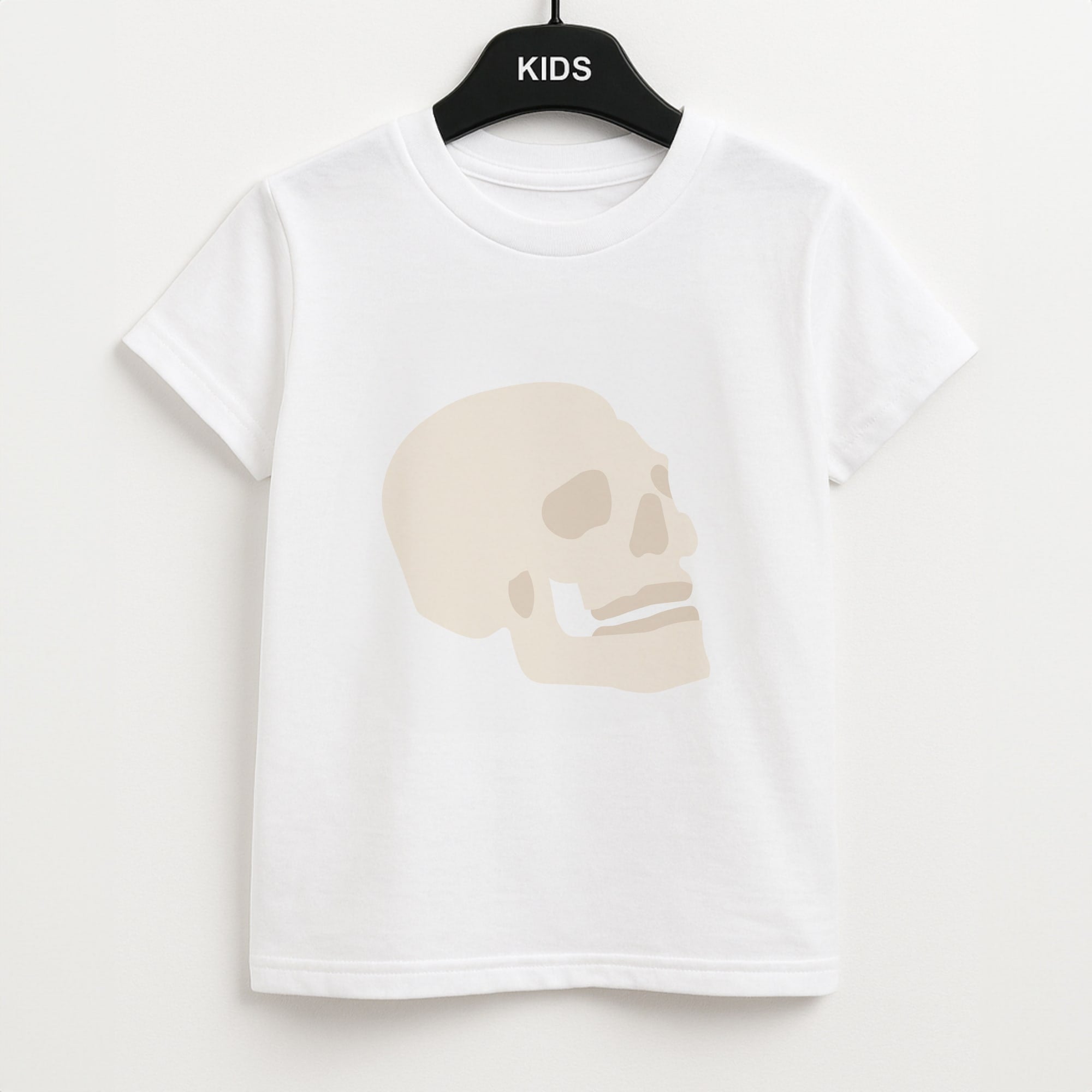 Skull Outline - Halloween Kids T-Shirt