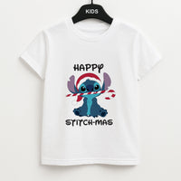 Happy Blue Alienmas - Christmas Kids T-Shirt