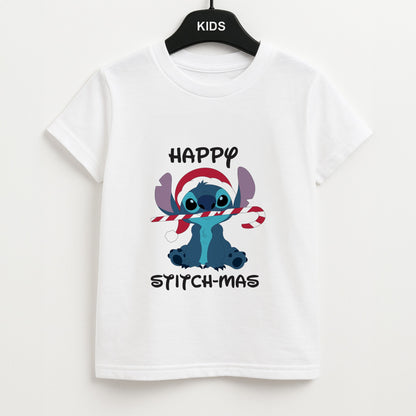 Happy Blue Alienmas - Christmas Unisex Kids T-Shirt