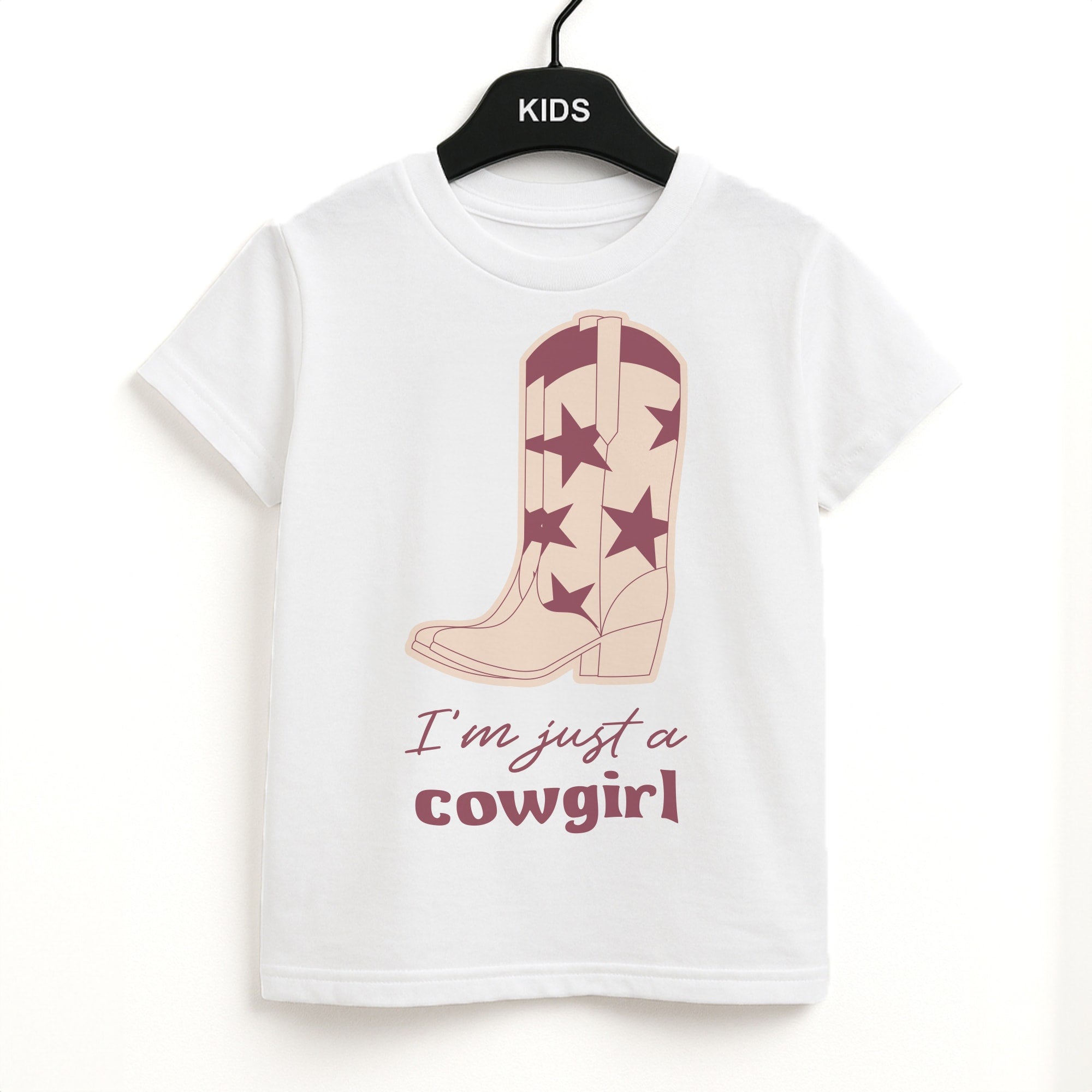 I'm Just A Cowgirl Unisex Kids T-Shirt