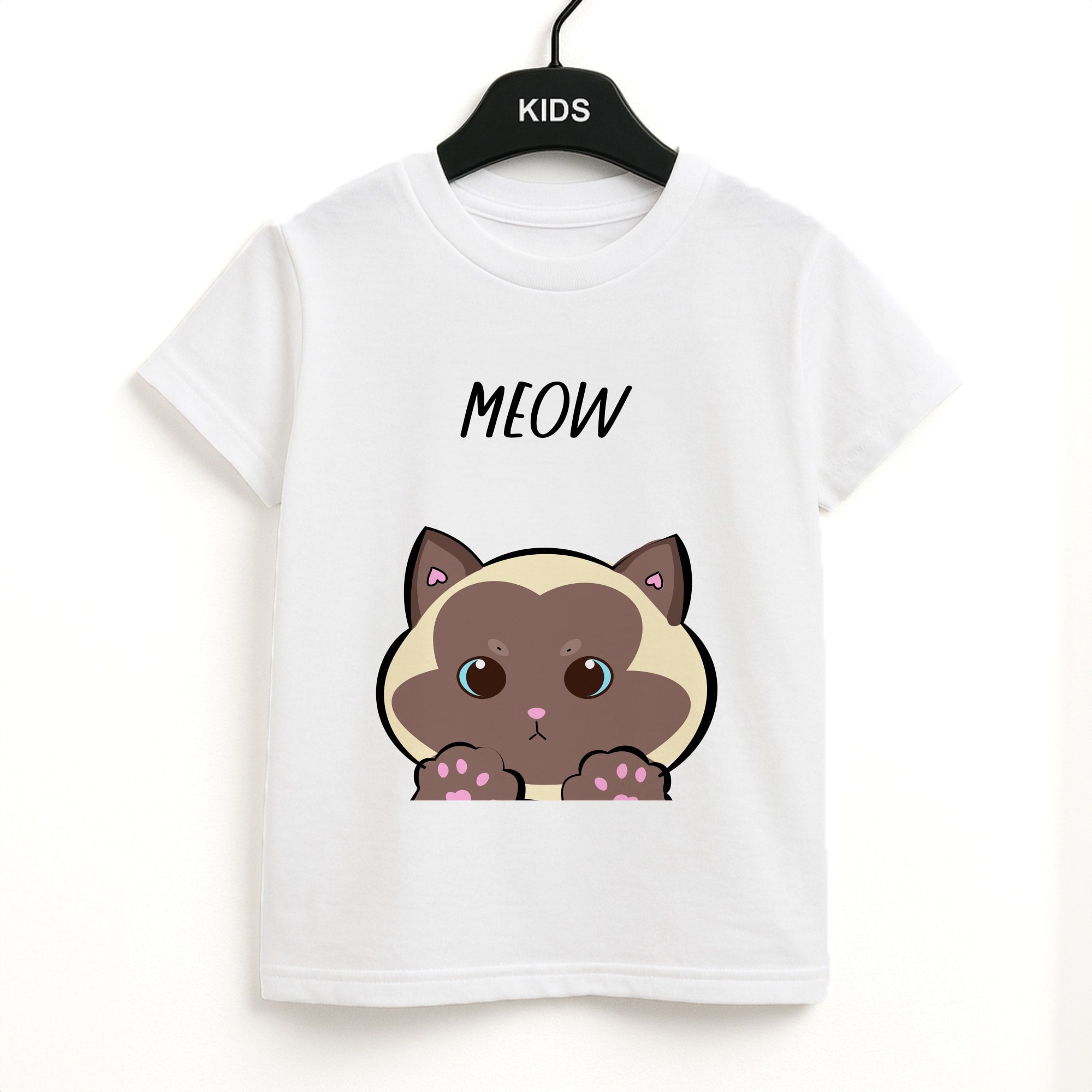 Meow Green - Cats Kids T-Shirt