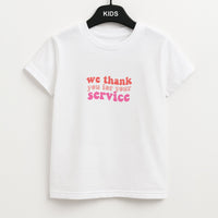 We Thank You For Your Service - Heart TV Kids T-Shirt