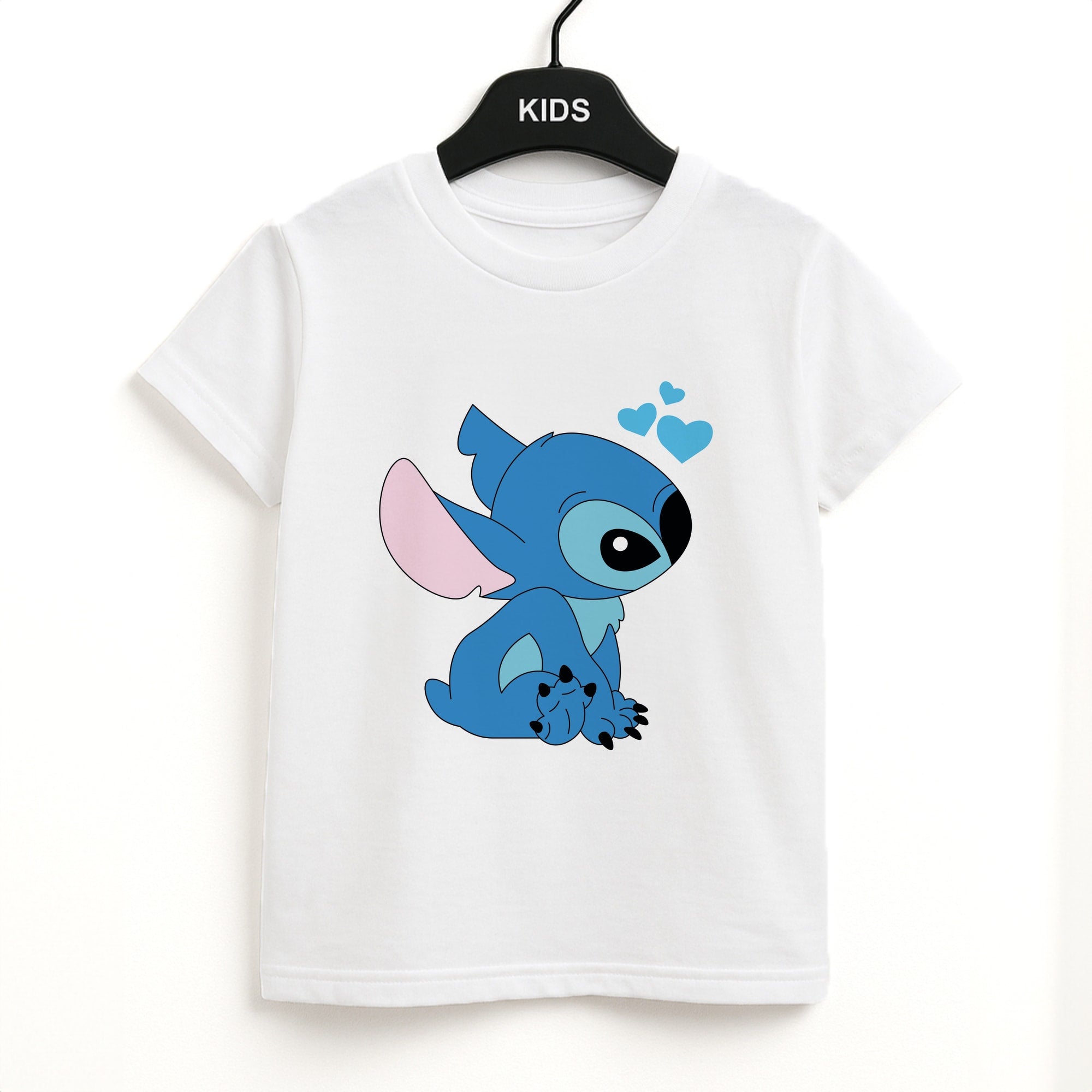 Blue Hearts Alien Blue Valentine's Kids T-Shirt