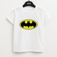 Black Bat Superhero Logo Kids T-Shirt