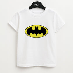 Black Bat Superhero Logo Kids T-Shirt
