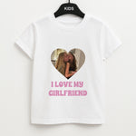I Love My Girlfriend - Personalised Couples Unisex Kids T-Shirt