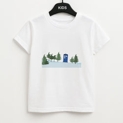 Christmas Tardis - Doctor Who Unisex Kids T-Shirt