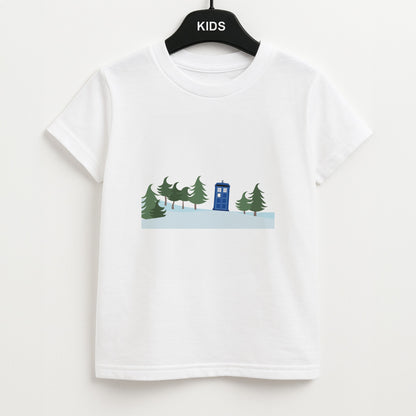 Christmas Tardis - Doctor Who Unisex Kids T-Shirt
