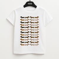 Collage - Dachshunds Kids T-Shirt