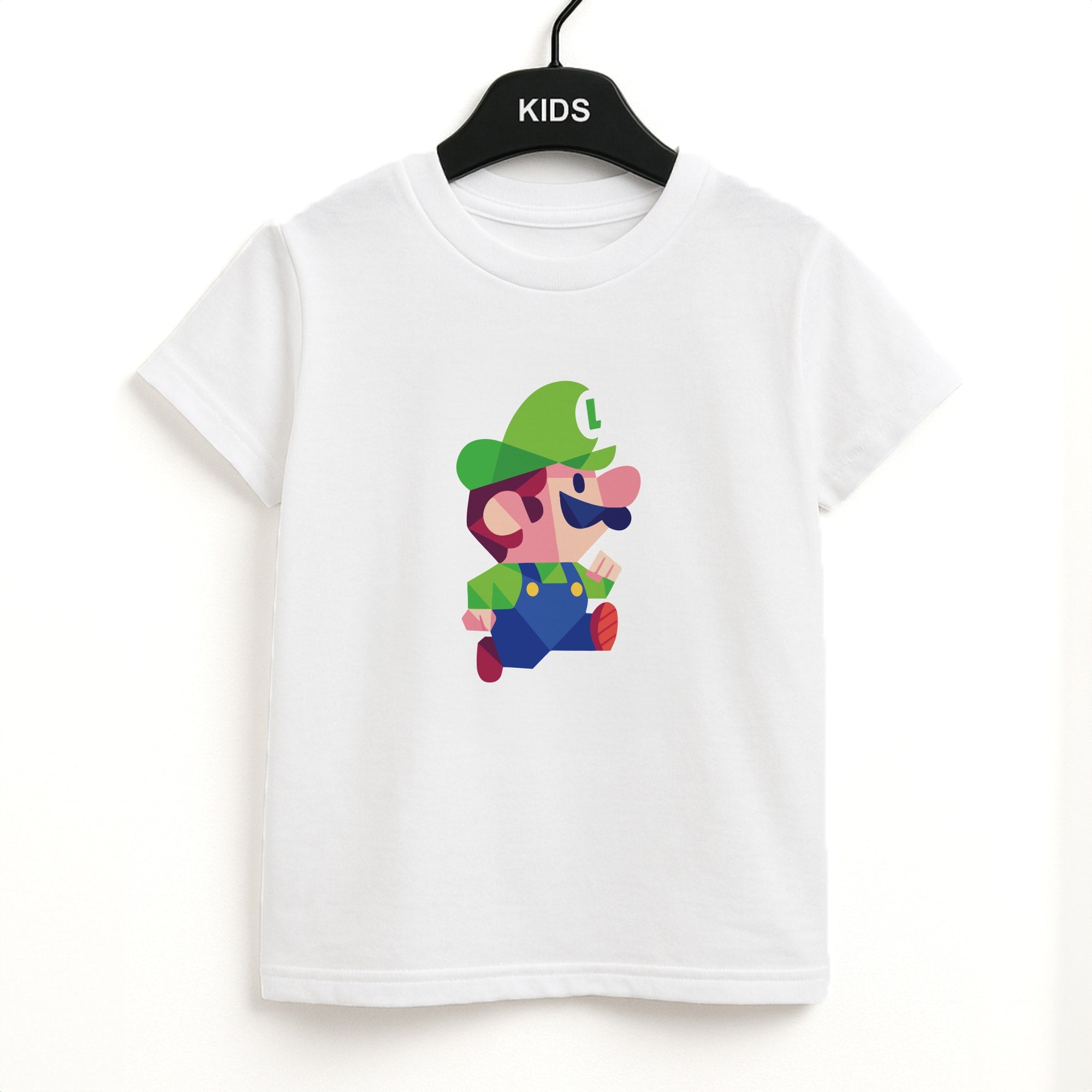 Running Luigi - Mario Unisex Kids T-Shirt
