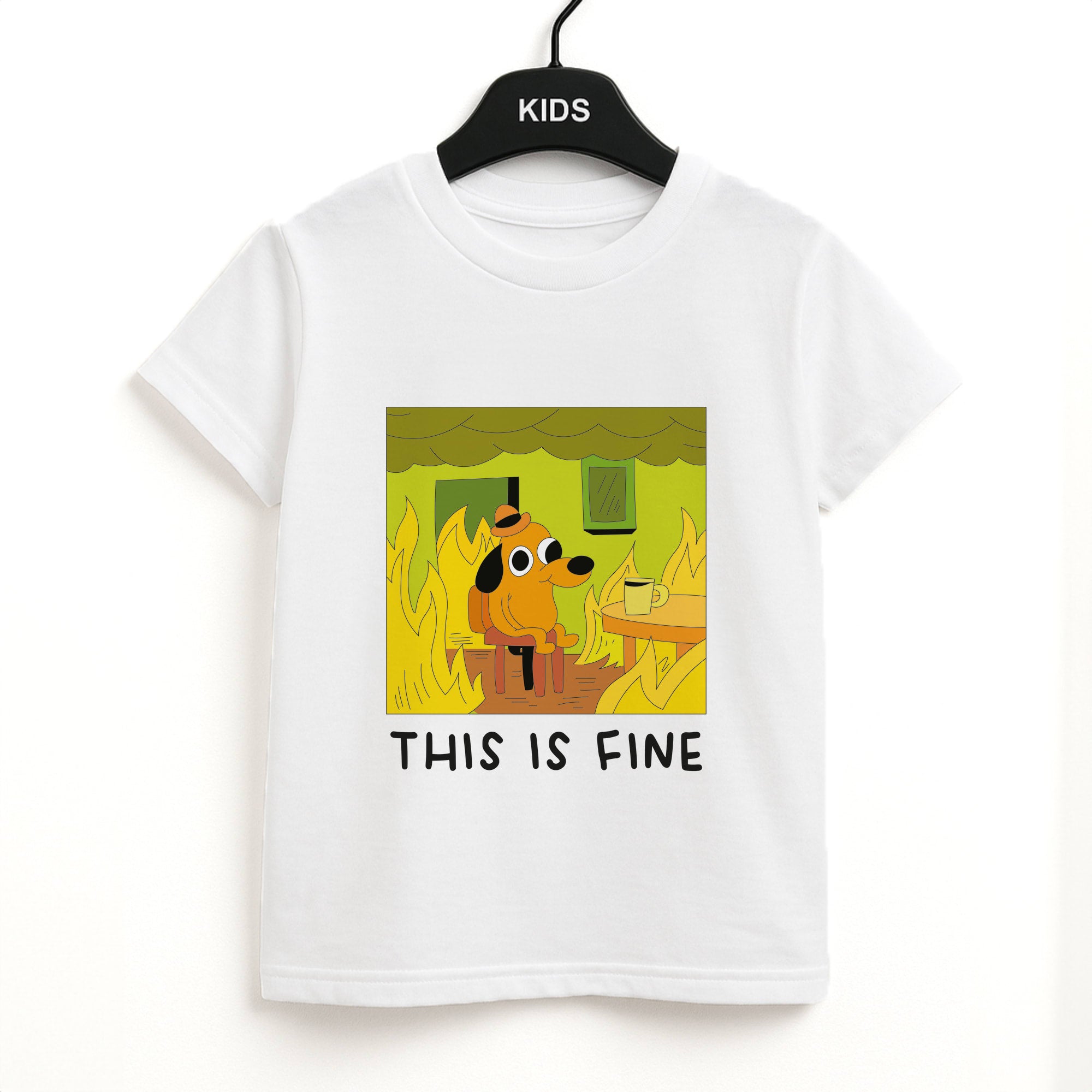 This Is Fine - Memes Kids T-Shirt