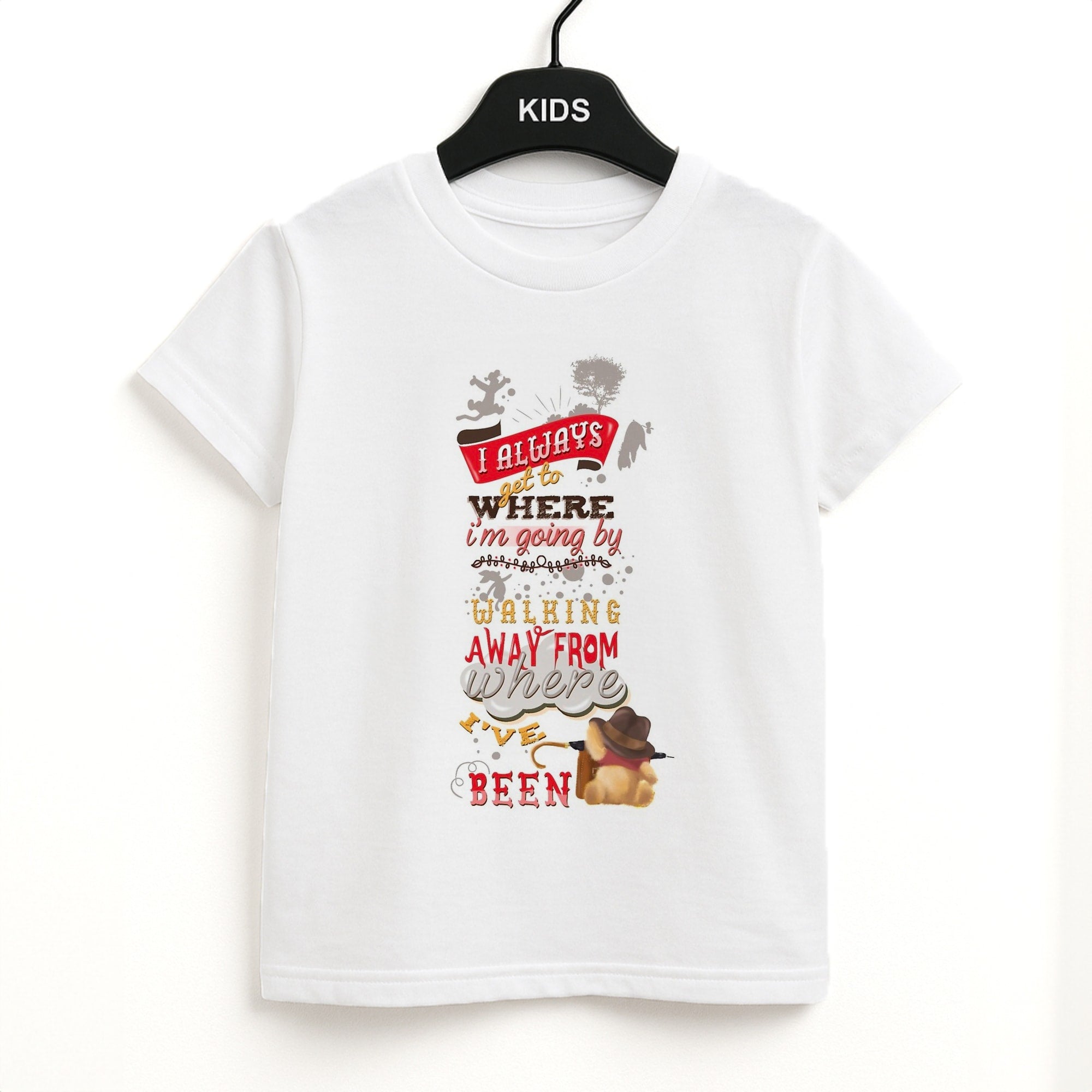 I Always Get Where I'm Going - Winnie Quote Unisex Kids T-Shirt
