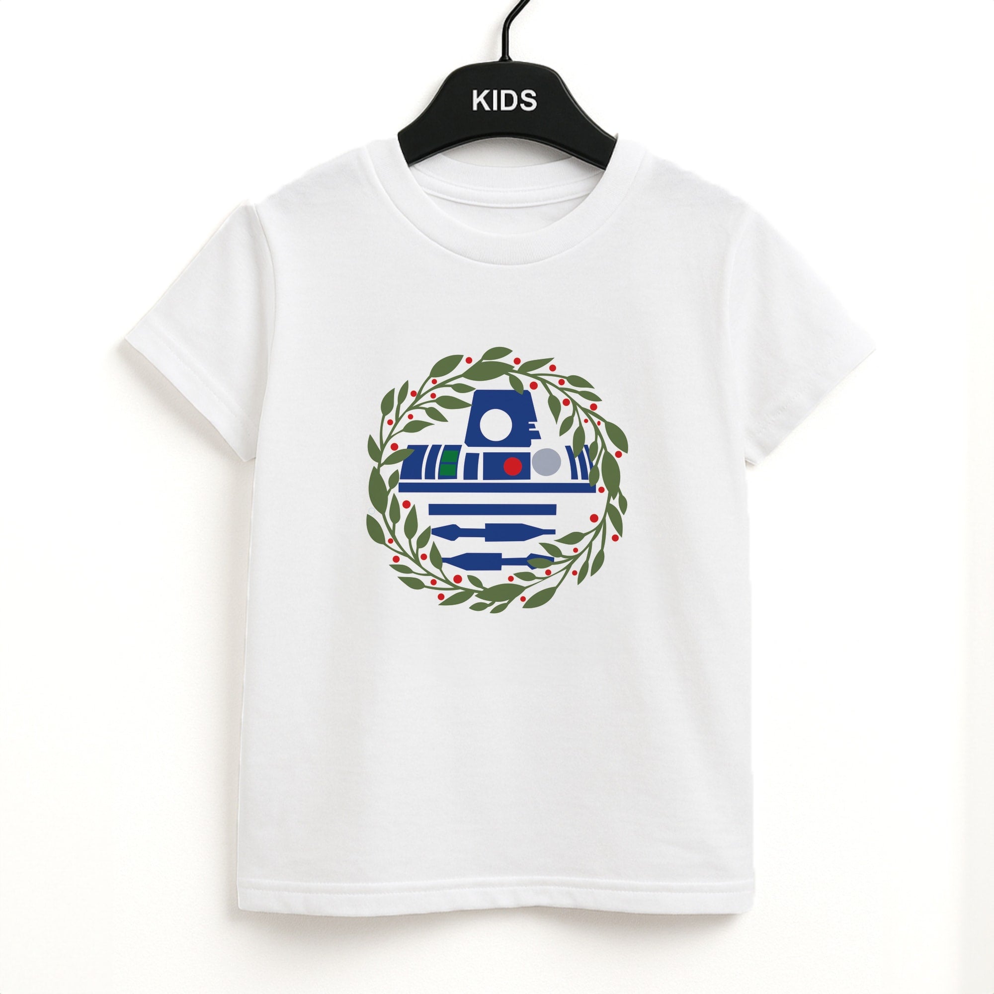 R2D2 Christmas Wreath Kids T-Shirt