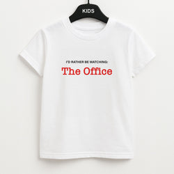 I'd Rather Be Watching The Office Unisex Kids T-Shirt