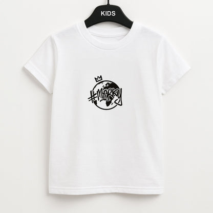 Hashtag Merky Globe Unisex Kids T-Shirt