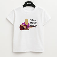 I Wish I Could Help But I Don't Want To Kids T-Shirt