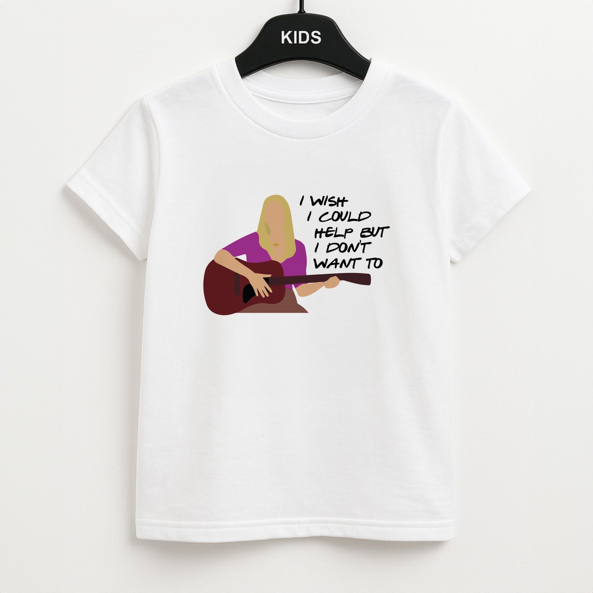 I Wish I Could Help But I Don't Want To Kids T-Shirt