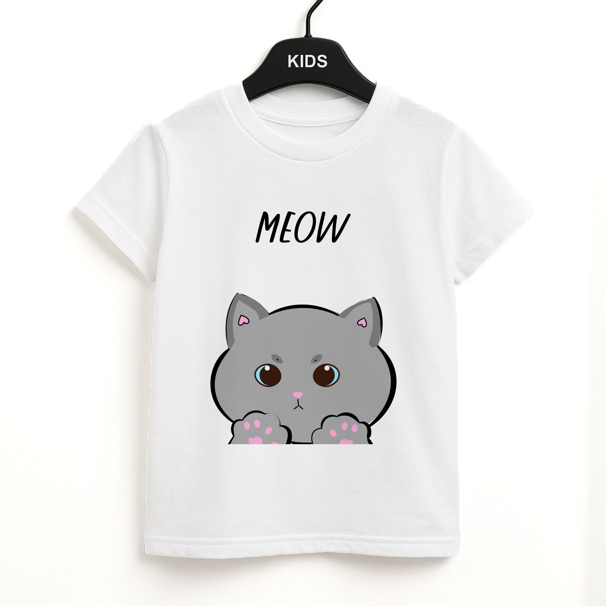 Grey Kitty - Cats Kids T-Shirt
