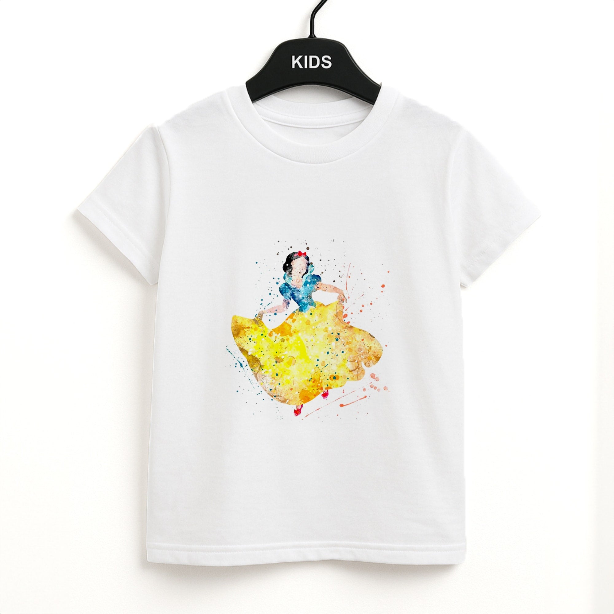 Watercolour Snow White Fairytale Unisex Kids T-Shirt