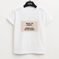 Hello I'm Anxiety - Inside Out Kids T-Shirt